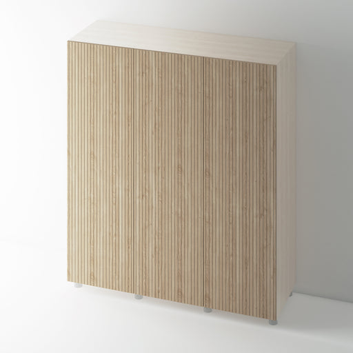 Oak Veneer Flat Grooved Wardrobe Door for IKEA PAX - Foxstow