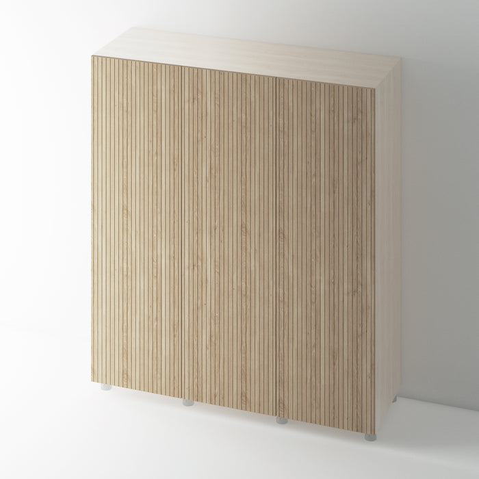 Oak Veneer Flat Grooved Wardrobe Door for IKEA PAX - Foxstow