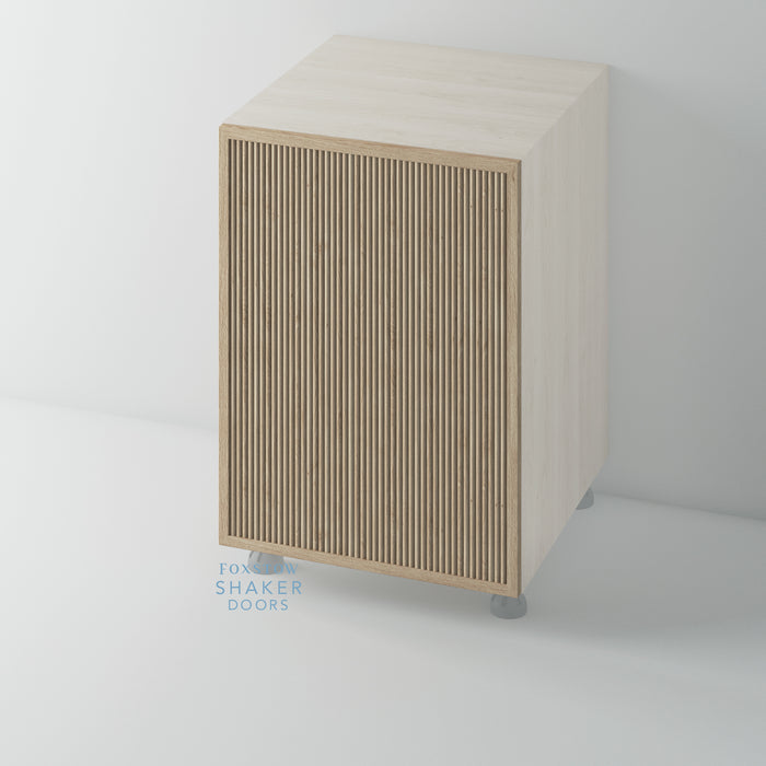 OAK, Slimline Reeded Shaker Cupboard Door for HOWDENS - Foxstow