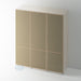 OAK, Slimline Shaker 2 Panel Wardrobe Door with RATTAN - Foxstow