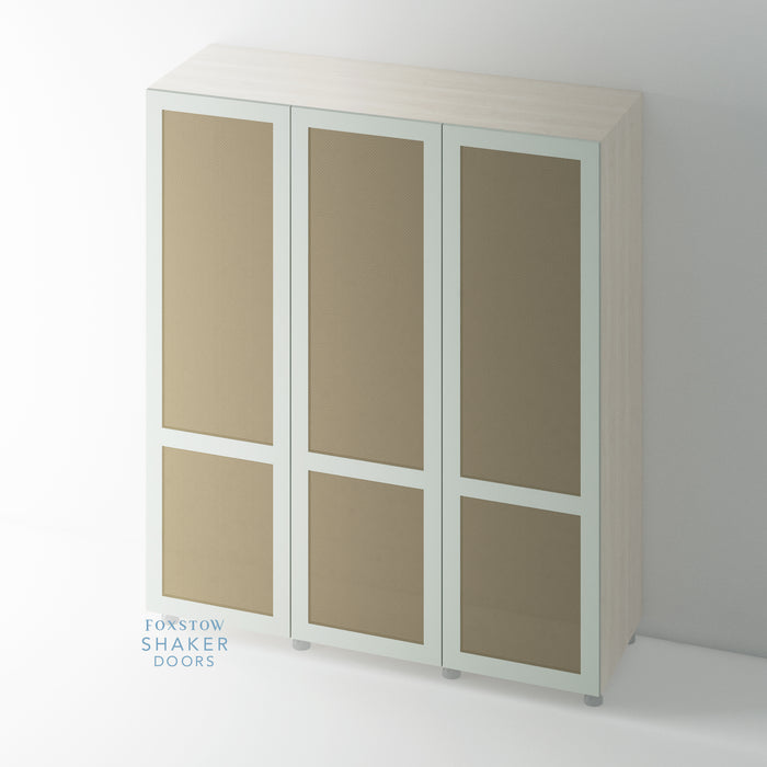 Painted, Shaker Rattan Wardrobe Door for IKEA PAX - Foxstow