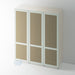 Painted, 2 Panel Shaker Rattan Wardrobe Door - Foxstow