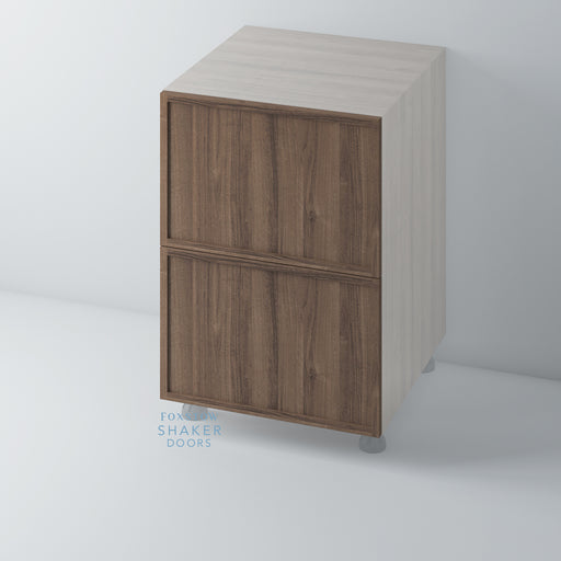 WALNUT, Shaker Slimline Drawer Front for HOWDENS - Foxstow