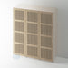 OAK, 4 Panel Reeded Shaker Wardrobe Door - Foxstow