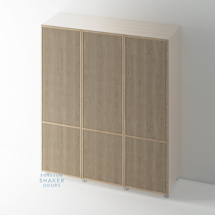 OAK, Slimline Shaker Rattan Wardrobe Door for IKEA PAX - Foxstow