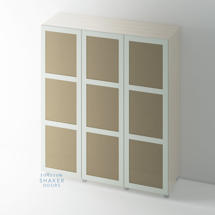 Painted, Shaker Rattan Wardrobe Door for IKEA PAX - Foxstow