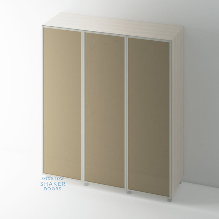 Painted, Slimline Shaker Rattan Wardrobe Door for IKEA PAX - Foxstow