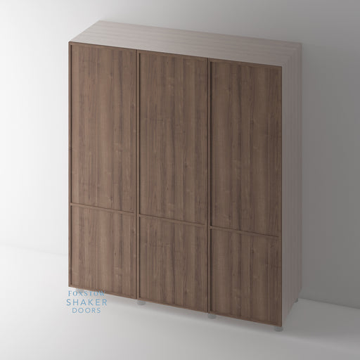 WALNUT, Shaker Slimline Wardrobe Door for IKEA PAX - Foxstow