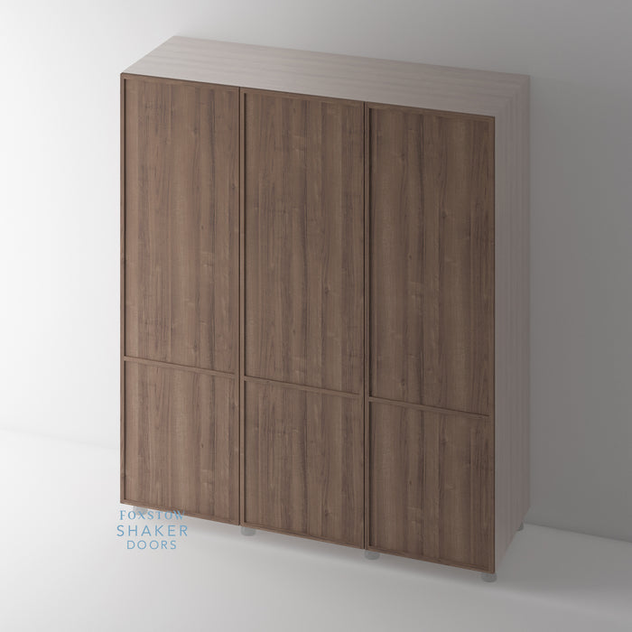 WALNUT, Shaker Slimline Wardrobe Door for IKEA PAX - Foxstow