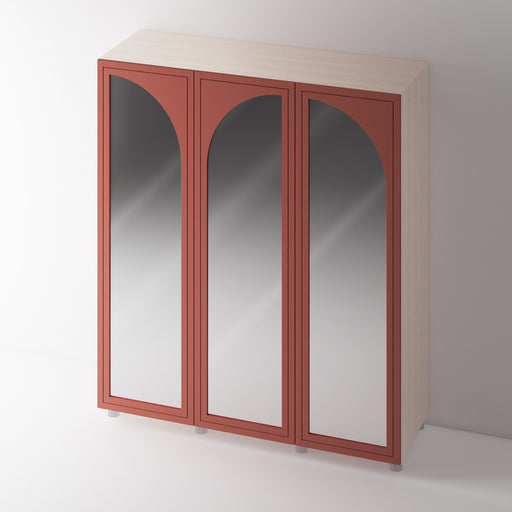 Painted, Arched Mirror Shaker Wardrobe Door for IKEA PAX - Foxstow