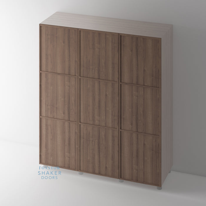 WALNUT, Shaker Slimline Wardrobe Door for IKEA PAX - Foxstow
