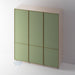 Bare, 2 Panel Super Skinny Shaker Wardrobe Door - Foxstow