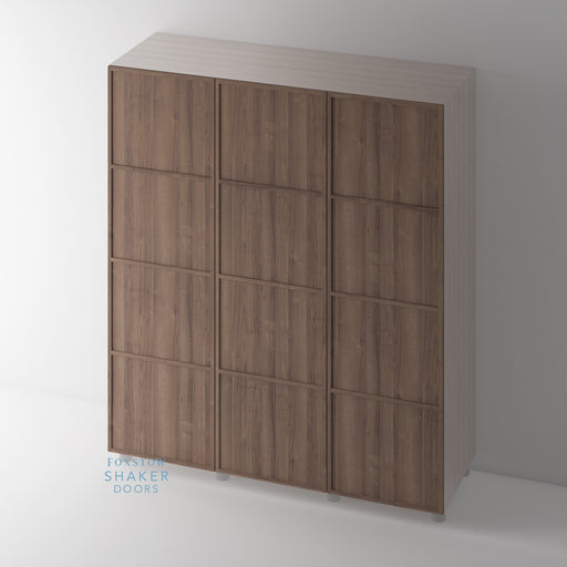 WALNUT, Shaker Slimline Wardrobe Door for IKEA PAX - Foxstow