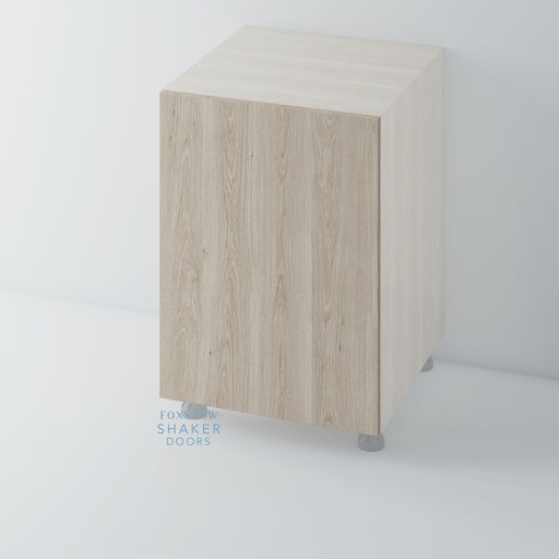 OAK, White Washed Flat Kitchen Door - Foxstow