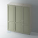 Painted, Shaker Wardrobe Door with Staff Bead Mouldings for IKEA PAX - Foxstow