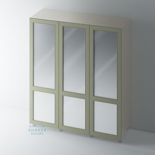 Painted, Mirrored Shaker with Staff Bead Mouldings for IKEA PAX - Foxstow