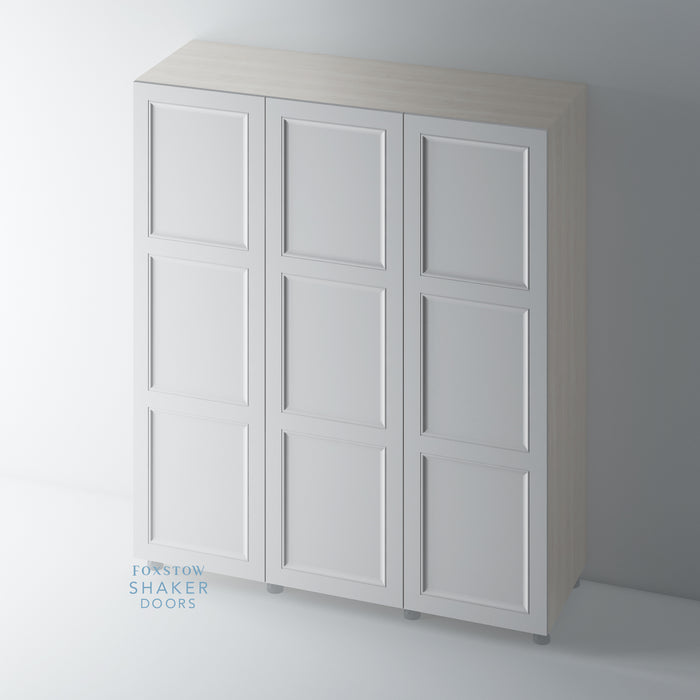 Painted, Shaker Style Wardrobe Door with OGEE Mouldings for IKEA PAX - Foxstow