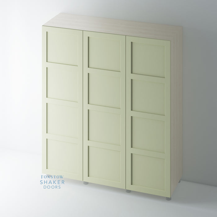 Painted, 4 Panel Shaker Wardrobe Door - Foxstow
