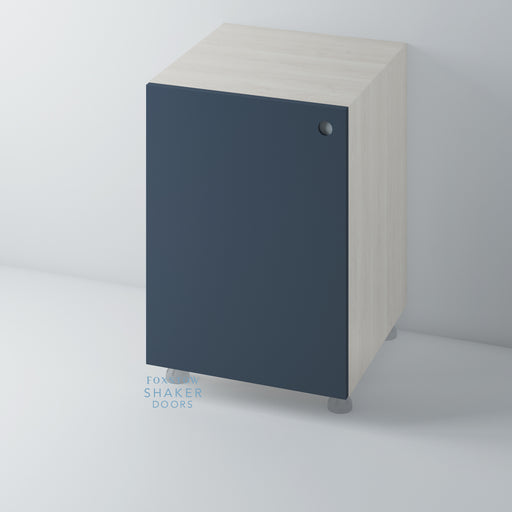Painted, Flat Panel Door with Disc Insert for IKEA METOD - Foxstow