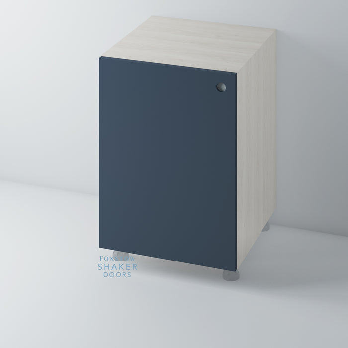 Painted, Flat Panel Door with Disc Insert for IKEA METOD - Foxstow