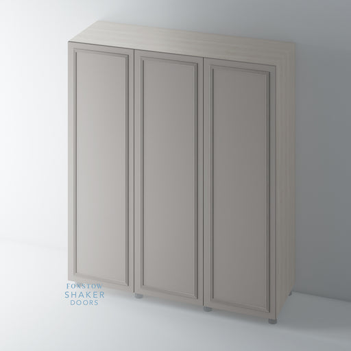 Painted, Flat Door with Reed Mouldings for IKEA PAX - Foxstow
