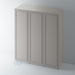 Painted, Flat Door with Reed Mouldings for IKEA PAX - Foxstow