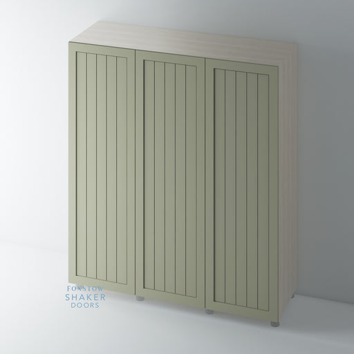 Painted, Tongue & Groove Shaker Wardrobe Door - Foxstow