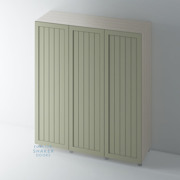 Painted, Tongue & Groove Panel Shaker Wardrobe for IKEA PAX - Foxstow