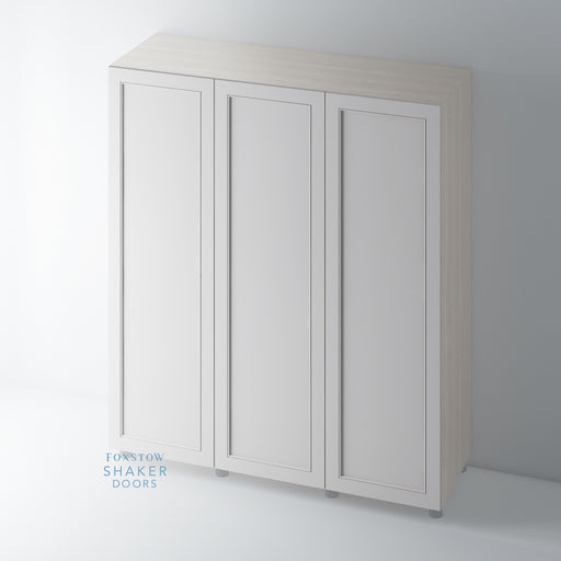 Painted, Shaker Style Wardrobe Door with STAFF BEAD Mouldings - Foxstow