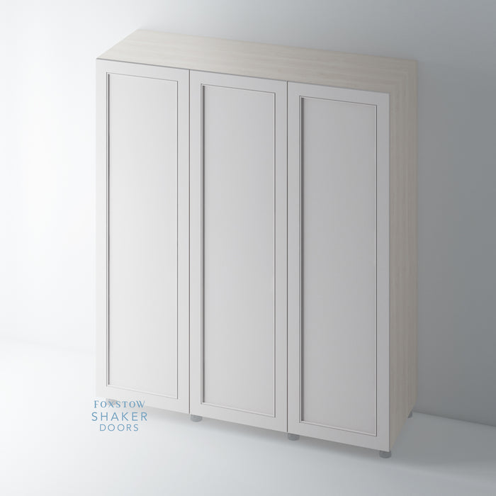 Painted, Shaker Wardrobe Door with Staff Bead Mouldings for IKEA PAX - Foxstow