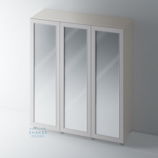 Painted, Mirrored Shaker with Staff Bead Mouldings for IKEA PAX - Foxstow