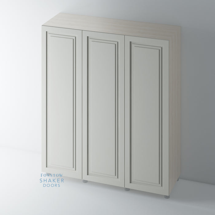 Painted, Stepped Panel Single Panel Shaker Wardrobe Door - Foxstow