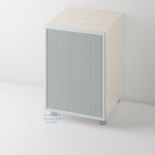 Painted, Slimline Reeded Shaker Cupboard Door for IKEA METOD - Foxstow