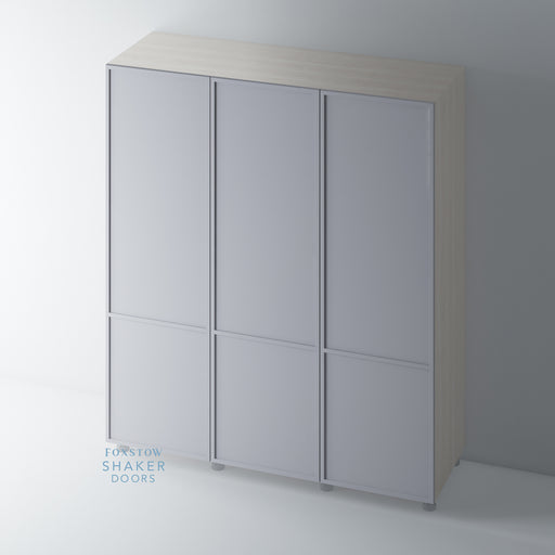 Painted, Slimline 2 Panel Shaker Wardrobe Door - Foxstow