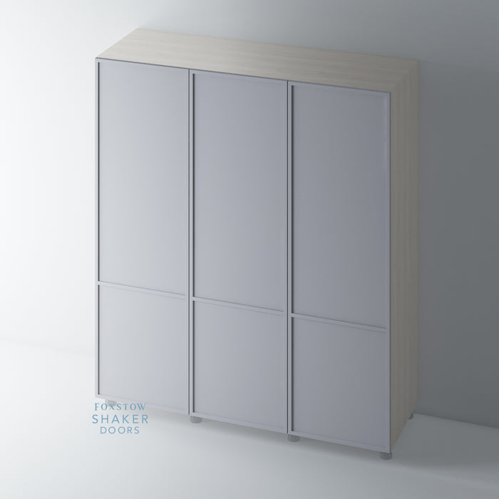 Painted, Slimline 2 Panel Shaker Wardrobe Door - Foxstow