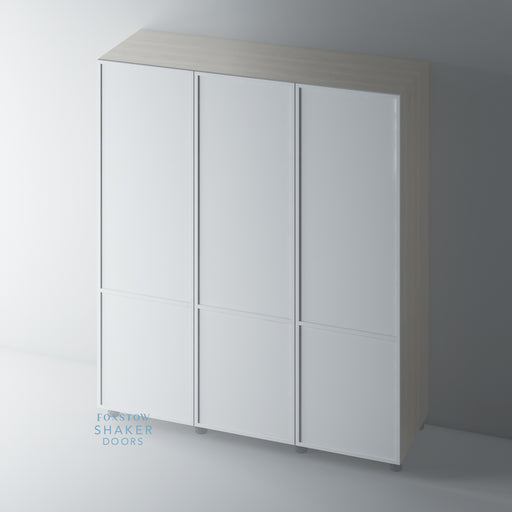 Primed, Slimline Shaker Wardrobe Door for IKEA PAX - Foxstow