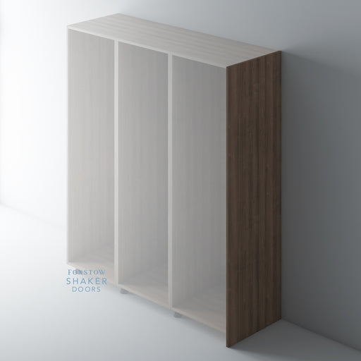 Walnut Veneer Flat End Panel for IKEA METOD - Foxstow