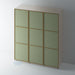 Bare, Slimline Shaker 3 Panel Wardrobe Door - Foxstow