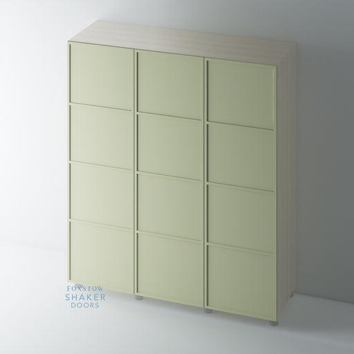 Painted, Slimline 4 Panel Shaker Wardrobe Door - Foxstow