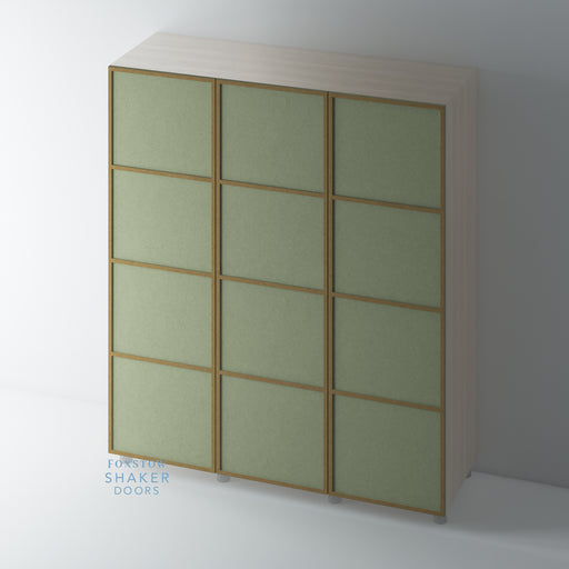 Bare, Slimline Shaker 4 Panel Wardrobe Door - Foxstow