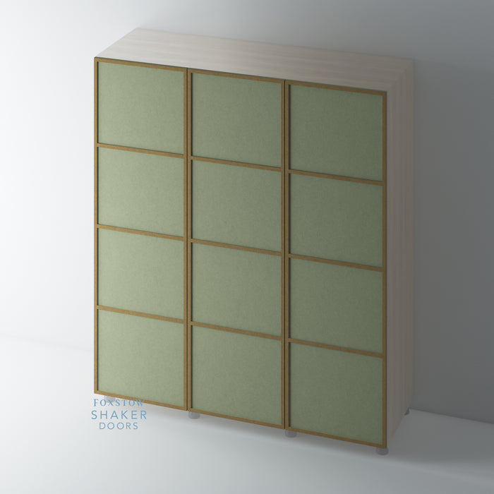 Bare, Slimline Shaker 4 Panel Wardrobe Door - Foxstow