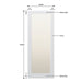 Glazed Single Panel Hardwood Shaker Door - Foxstow