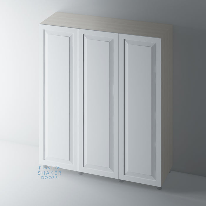 Primed, Raised Panel Shaker Wardrobe Door - Foxstow