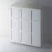 Primed, Shaker Wardrobe Door with STAFF BEAD Mouldings for IKEA PAX - Foxstow
