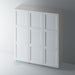 Primed, 3 Panel Shaker Wardrobe Door with OGEE Mouldings - Foxstow