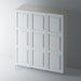 Primed, 3 Panel Stepped Panel Shaker Wardrobe Door - Foxstow