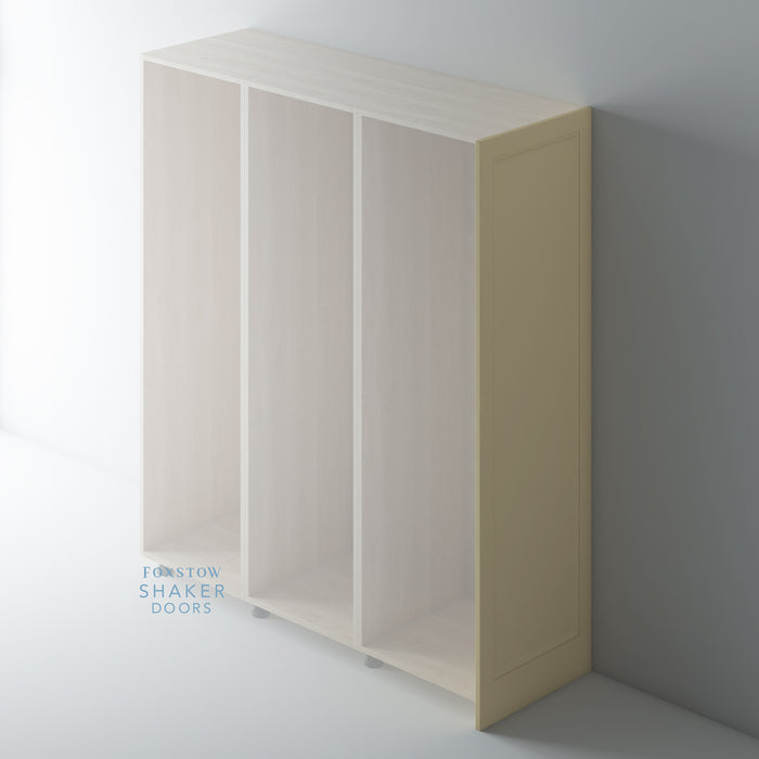 Painted, Shaker End Panel with OGEE Mouldings for IKEA PAX - Foxstow