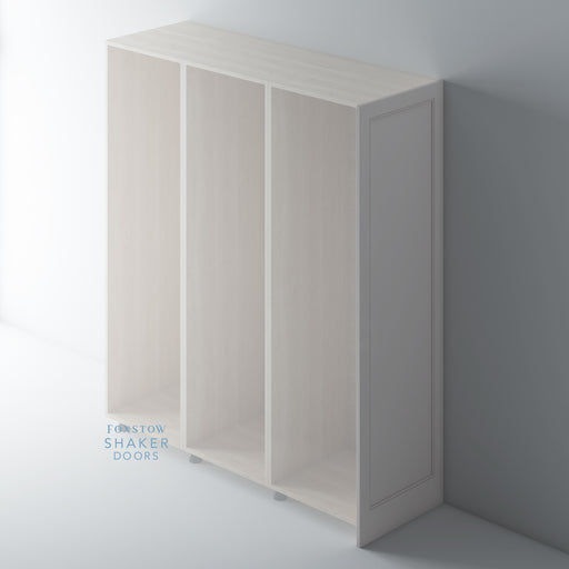 Painted, Shaker Style End Panel with STAFF BEAD Mouldings for IKEA PAX - Foxstow