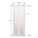 Glazed 2 Vertical Panel Hardwood Shaker Door - Foxstow