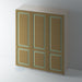 Bare, Raised Panel Shaker Wardrobe Door for IKEA PAX - Foxstow